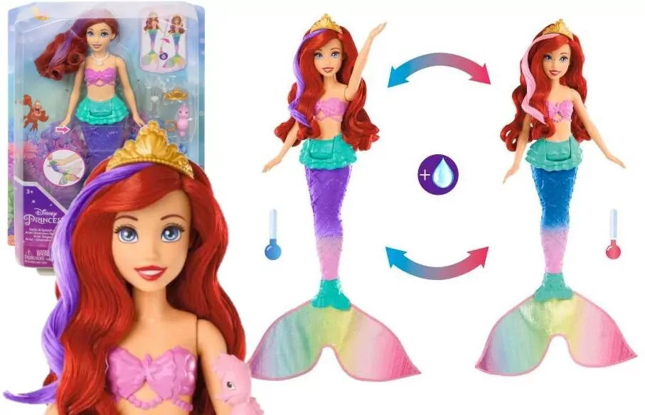 Disney Princess Lalka Arielka syrenka HPD43 - tantis.pl