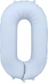 Balon foliowy cyfra 0 86cm mglisty niebieski - tantis.pl