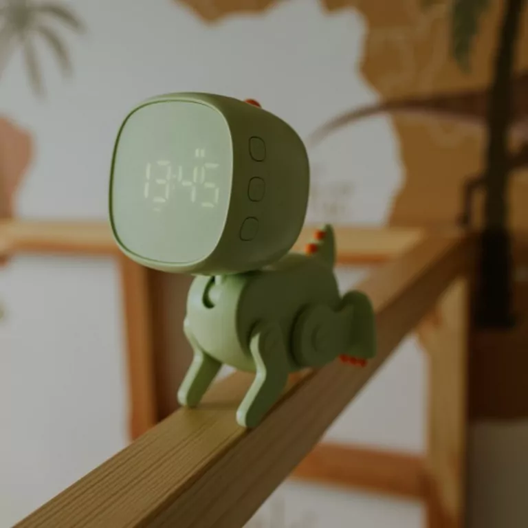 Budzik robo dino różowy - tantis.pl