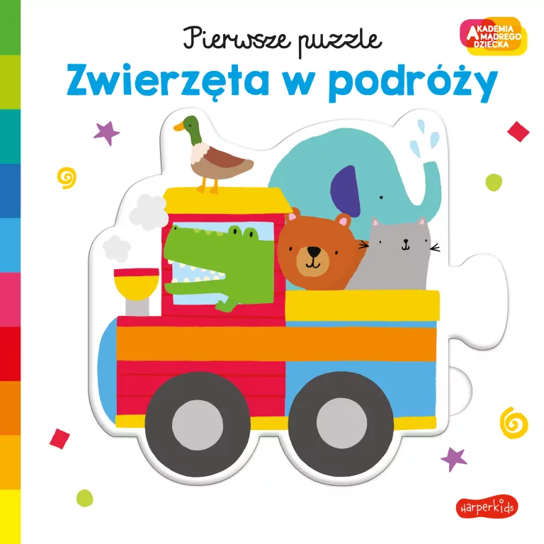 Zwierzęta w podróży. Pierwsze puzzle. Akademia Mądrego Dziecka - tantis.pl