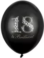 Balony 18 & Brilliant Pastel Black 30cm, 6 sztuk - tantis.pl