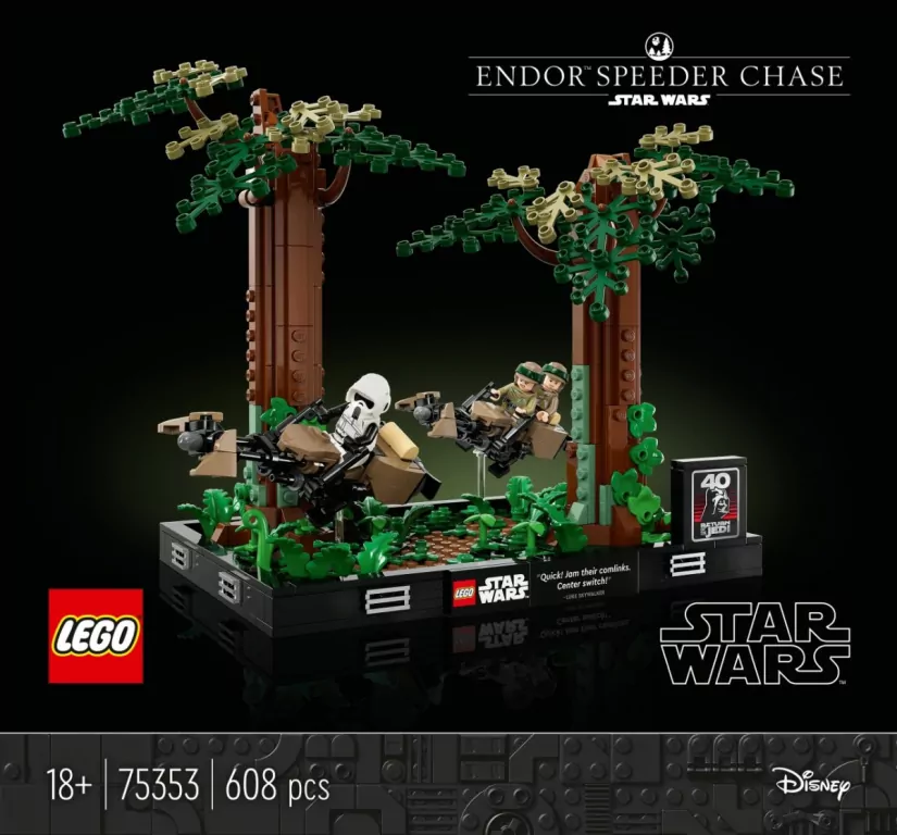 LEGO® Star Wars™. Diorama: Pościg na ścigaczu przez Endor™. 75353 - tantis.pl