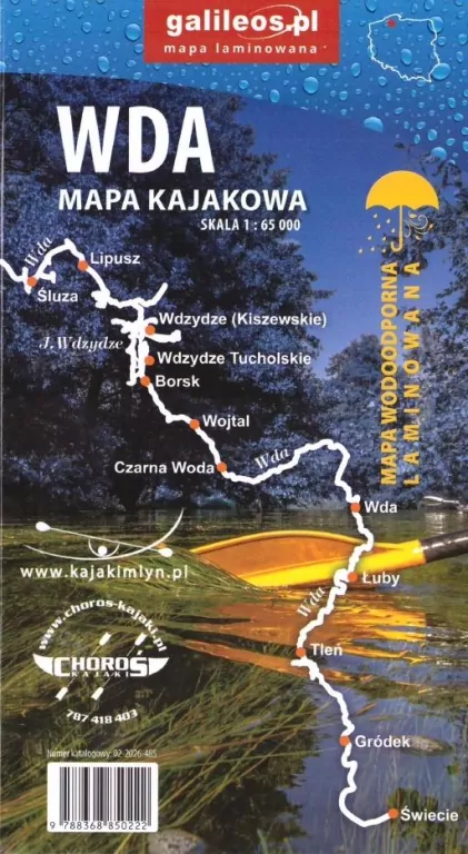 Mapa kajakowa - WDA 1:65 000 - tantis.pl