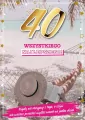 Karnet. 40. Wszystkiego najlepszego! - tantis.pl