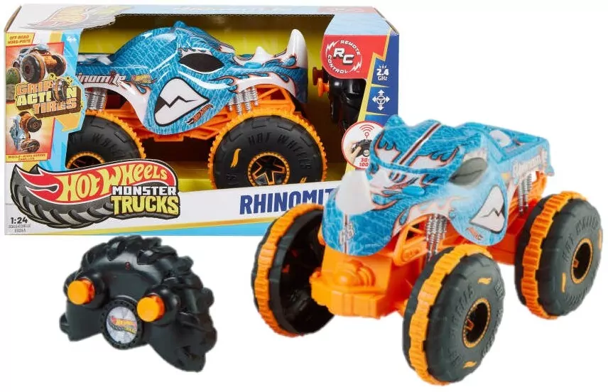 Hot Wheels Monster Trucks R/C Rhinomite 1:24 - tantis.pl