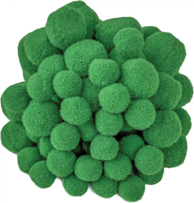 Pompony do dekoracji Green - tantis.pl