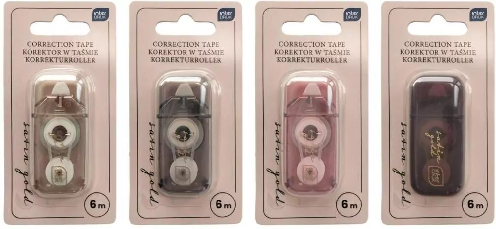 Korektor w taśmie mini 6m Satin Gold mix - tantis.pl
