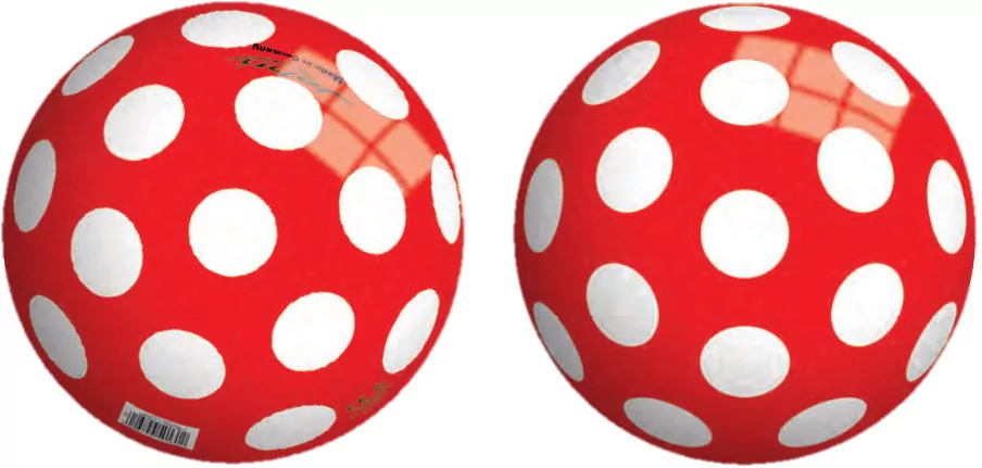 Piłka perłowa Kropki 23 cm - tantis.pl