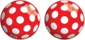 Piłka perłowa Kropki 23 cm - tantis.pl