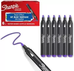 Markery akrylowe fioletowe