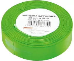 Wstążka satynowa 25mmx32m. Zielona