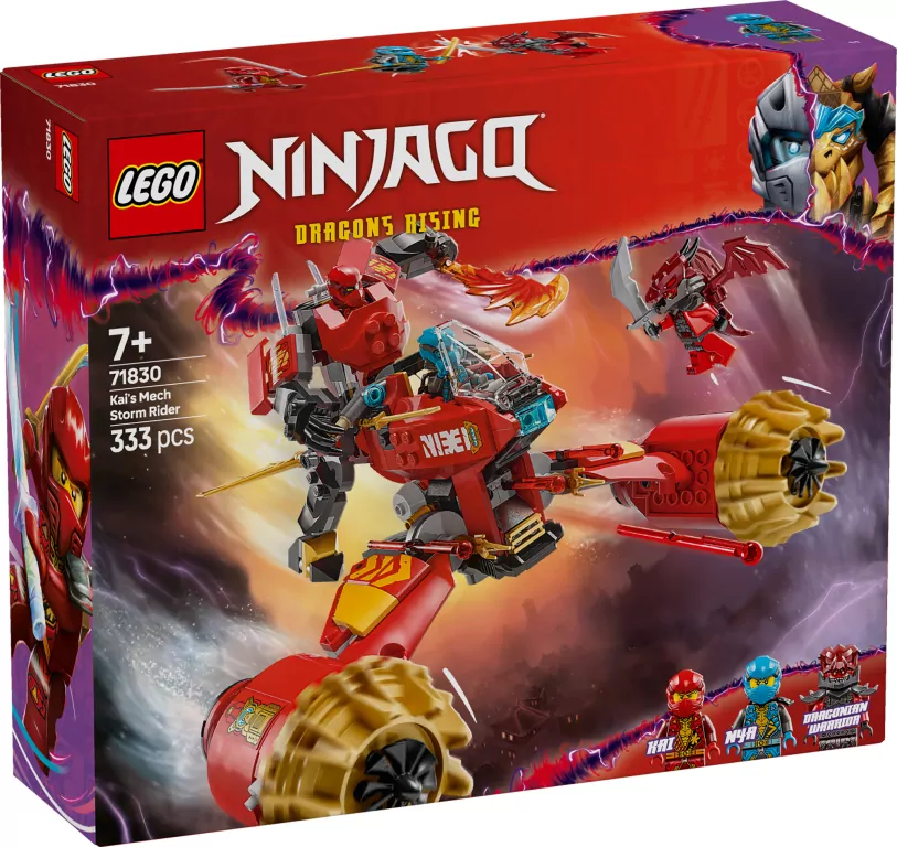LEGO® Ninjago. Burzowy jeździec-mech Kaia 71830 - tantis.pl