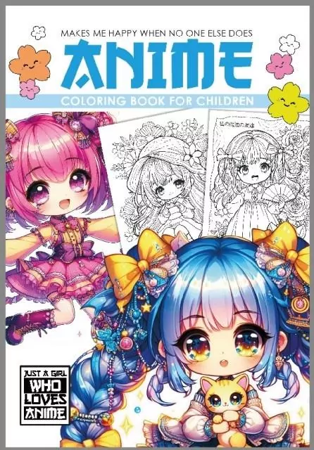 Kolorowanka A4 Anime Dla Dzieci niebieski - tantis.pl