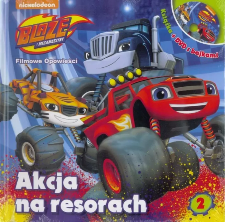 Blaze i megamaszyny 2 Akcja na resorach + DVD - tantis.pl