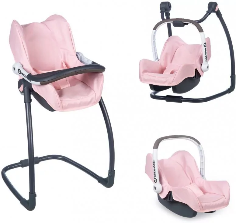 Krzesełko do karmienia 3w1, różowe - tantis.pl