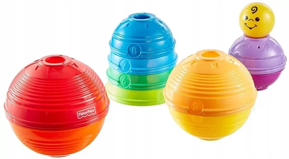 Mattel. Fisher-Price Okrągłe kubeczki do układania W4472 - tantis.pl