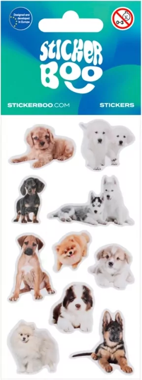 Naklejki Sticker BOO Pieski mix - tantis.pl