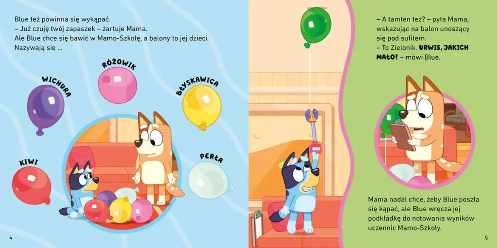 Mamo-szkoła. Moja czytanka. Bluey - tantis.pl