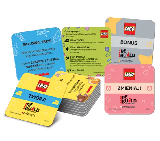 LEGO® Karty Wyzwań. Zwierzęta - tantis.pl