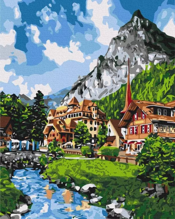 Malowanie po numerach. Krajobraz 40x50cm - tantis.pl