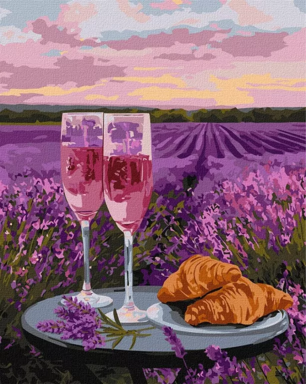 Malowanie po numerach - Lawendowy epilog 40x50cm - tantis.pl