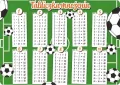 Podkładka na biurko - Tabliczka mnożenia Piłka - tantis.pl
