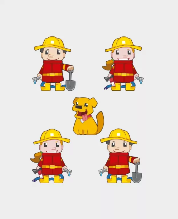 Mini Waffle. Strażak. Zestaw duży - tantis.pl