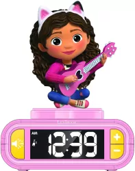 Budzik z lampką nocną i efektami dźwiękowymi Gabby’s Lexibook RL800GDH