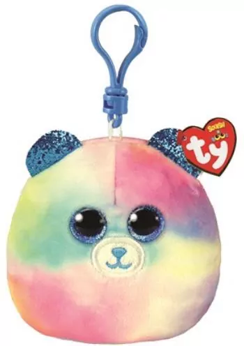 Squish-a-Boos Hoper. Pastelowy miś 8,5cm, brelok - tantis.pl