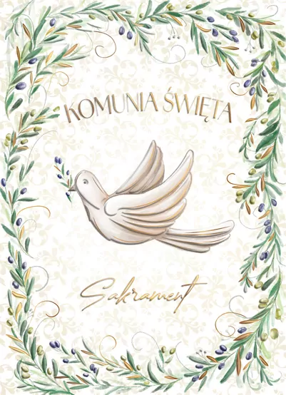 Karnet B6 Komunia. Oliwki - tantis.pl