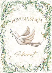 Karnet B6 Komunia. Oliwki