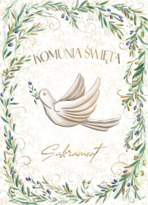 Karnet B6 Komunia. Oliwki