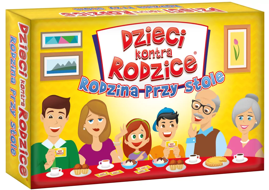 Dzieci kontra Rodzice. Rodzina przy stole. Gra 6+ - tantis.pl