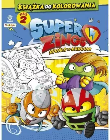 SuperZings. Książka do kolorowania + figurka - tantis.pl