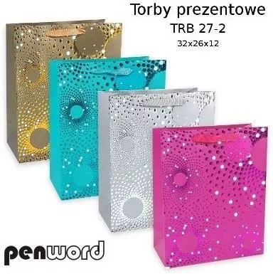 Torebka prezentowa 32x26x12cm MIX - tantis.pl