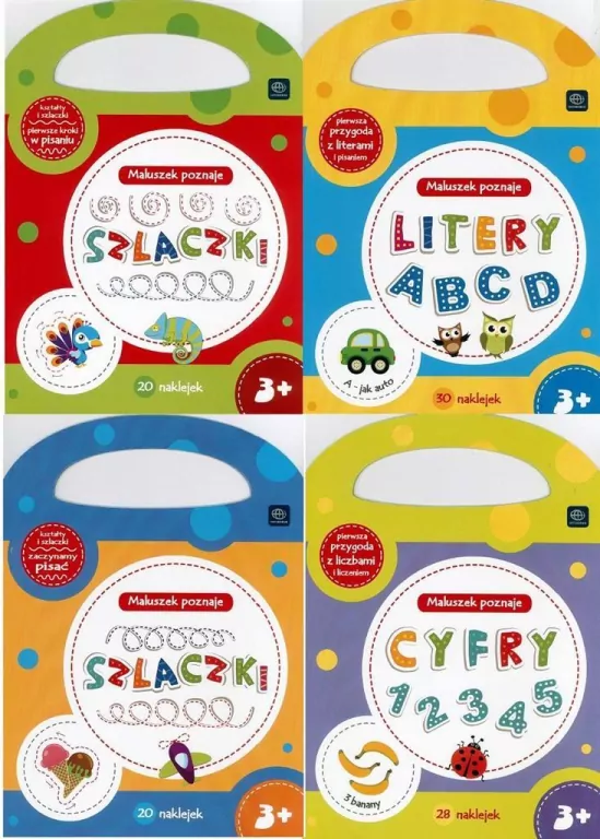 Kolorowanka A4 z nakl. Maluszek poznaje MIX - tantis.pl