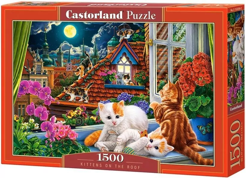 Puzzle 1500. Kittens on the Roof - tantis.pl