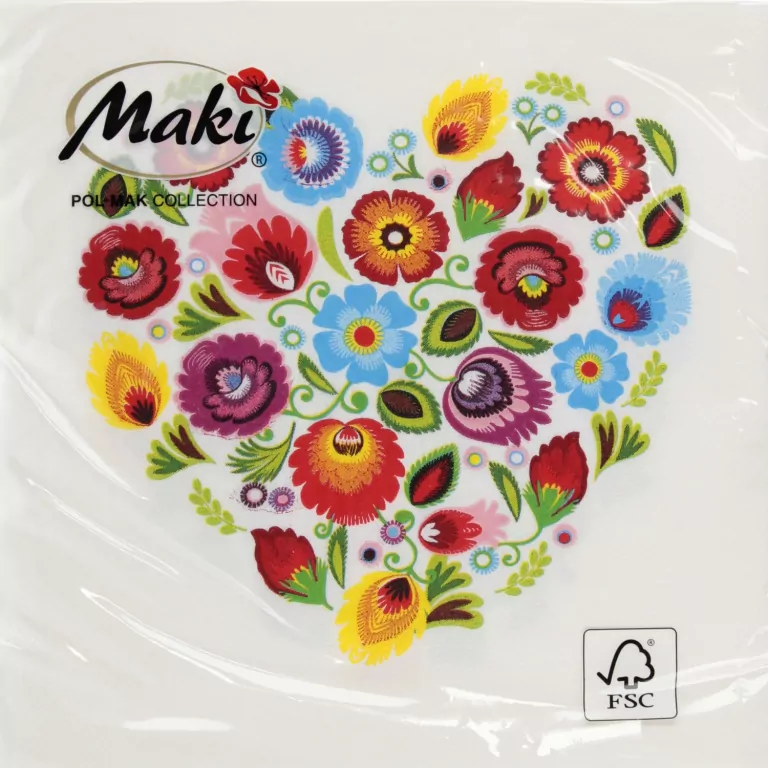 SERWETKA PAP 3W 330X330 LOWICZ BIA SER PM OP20SZ - tantis.pl