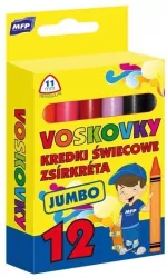 Kredki woskowe trójkątne Jumbo 12 kolorów
