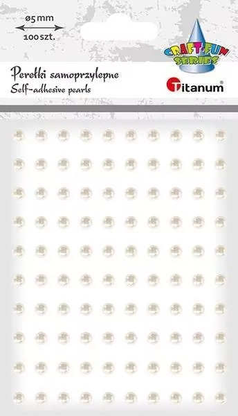 Perełki samoprzylepne 5mm białe - tantis.pl