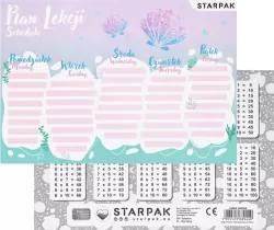 Plan lekcji z tabliczką mnożenia