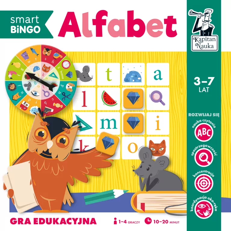 Alfabet. Smart Bingo. Gra edukacyjna - tantis.pl