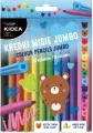 Kredki Misie Jumbo. 12 kolorów - tantis.pl