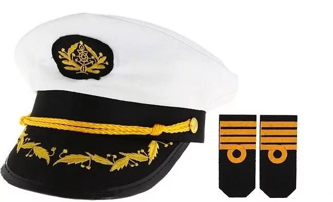 Czapka marynarza z pagonami - tantis.pl