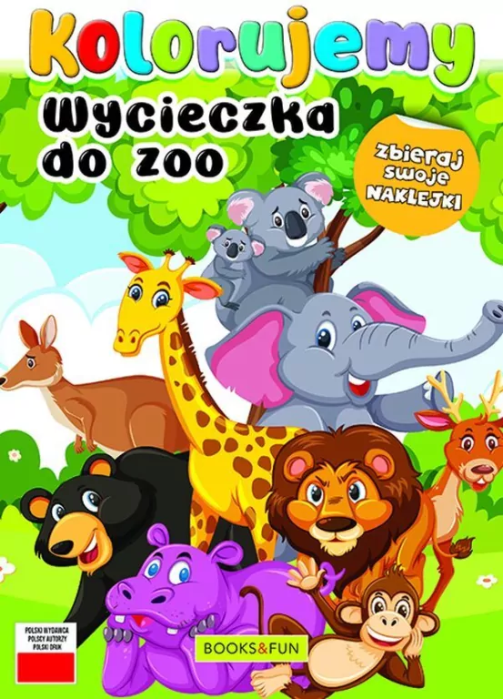 Kolorujemy. Wycieczka do zoo - tantis.pl