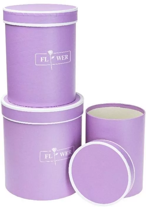 Pudełko Flower Box purpurowy ROZETTE - tantis.pl