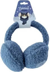 Nauszniki pluszowe niebieskie