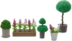 Zestaw kwiatów i roślin do domku dla lalek