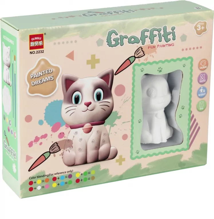 Zestaw kreatywny do malowania: Zwierzęta 21x17x6, mix - tantis.pl