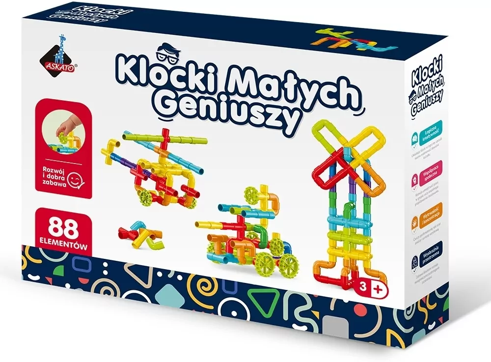 Klocki małych geniuszy złączki 88el - tantis.pl